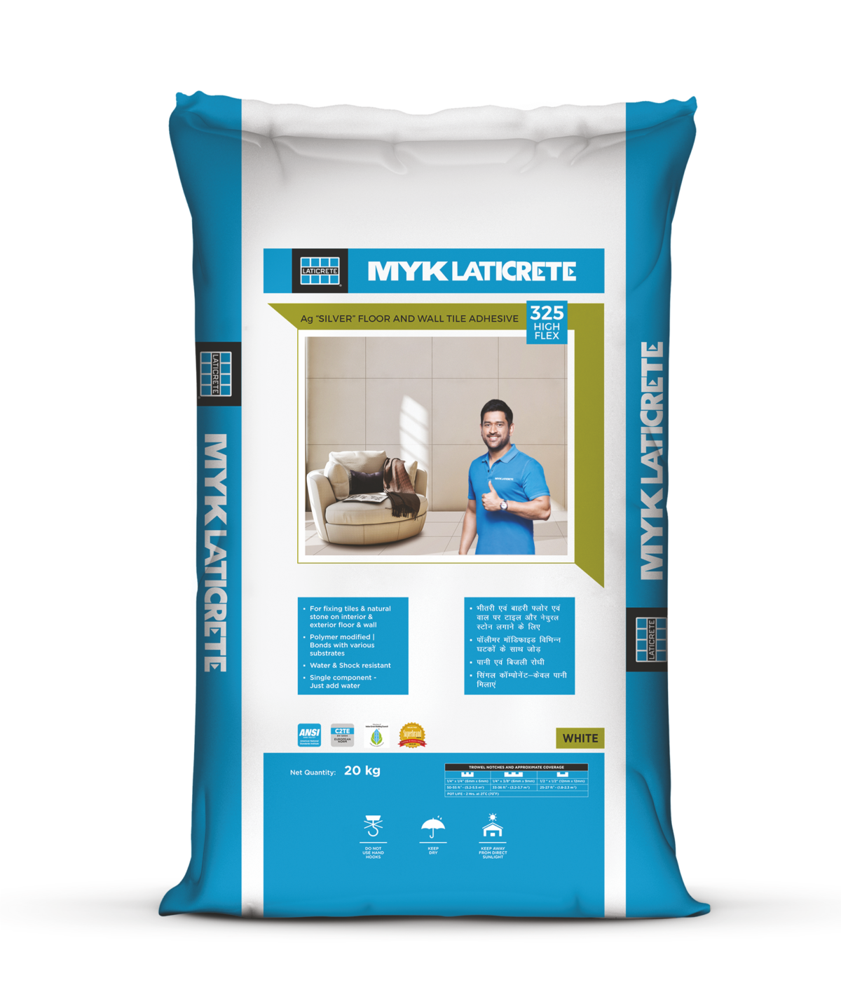 Myk 325 high flex white 20kg