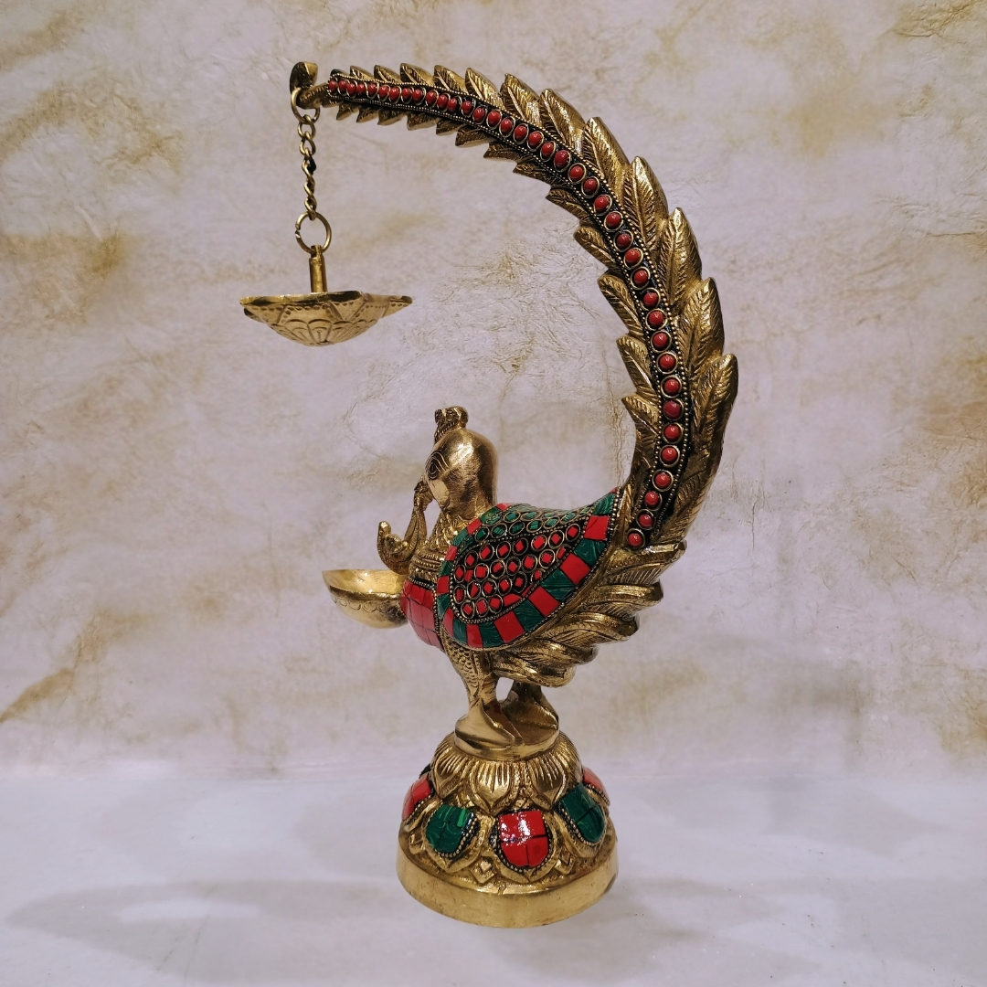Peacock Diya