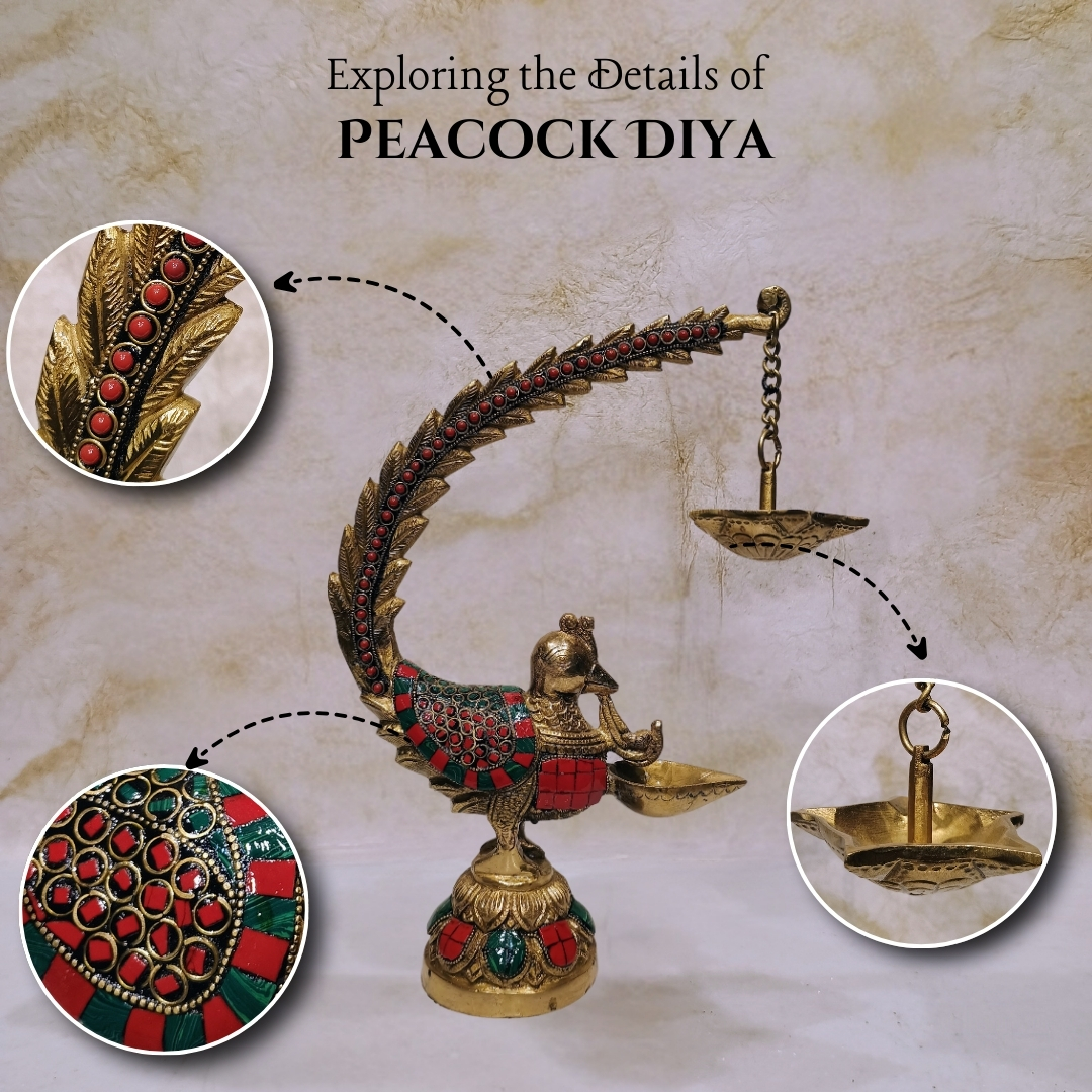 Peacock Diya